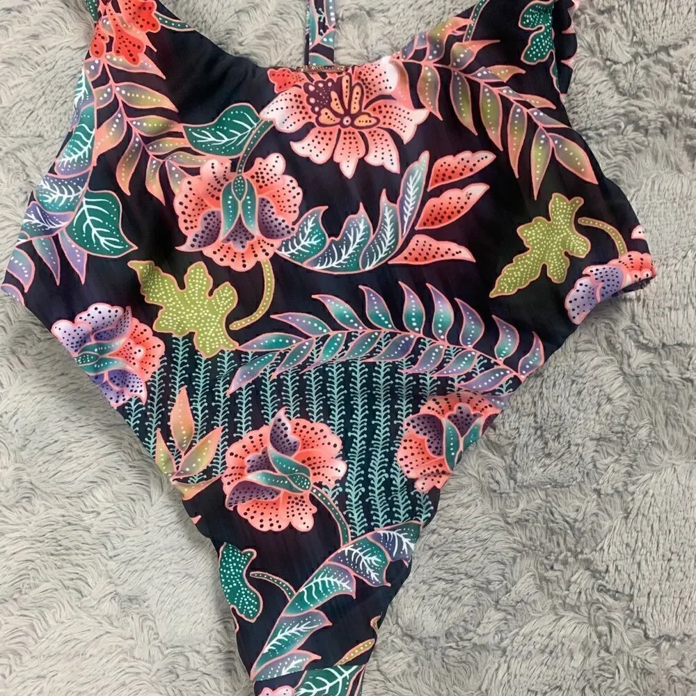 Raisins Puerto Vallarta Floral Cutout Swimsuit